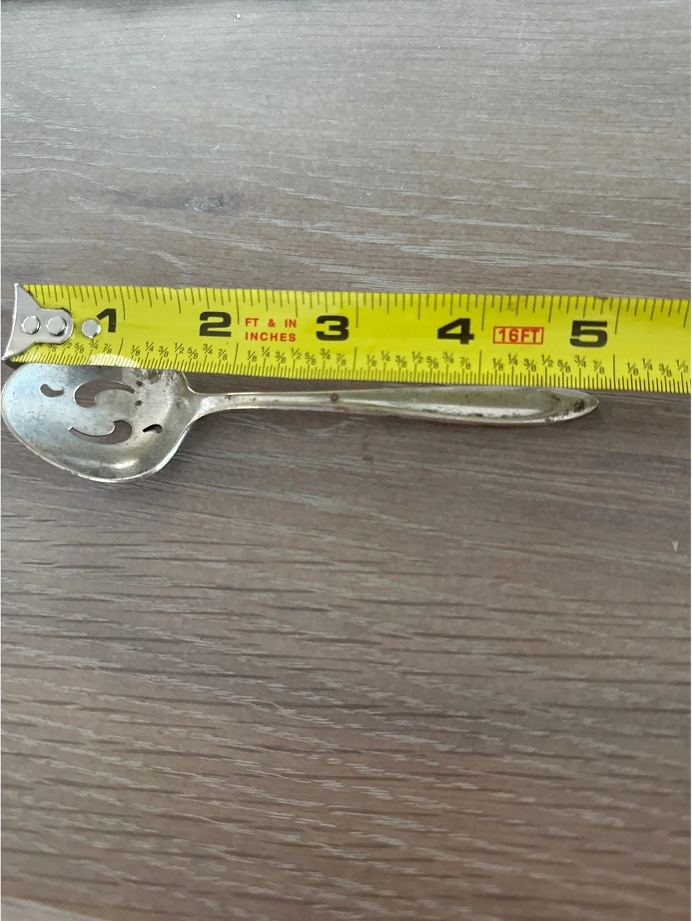 Vintage Meriden Silverplate Slotted Serving Spoon